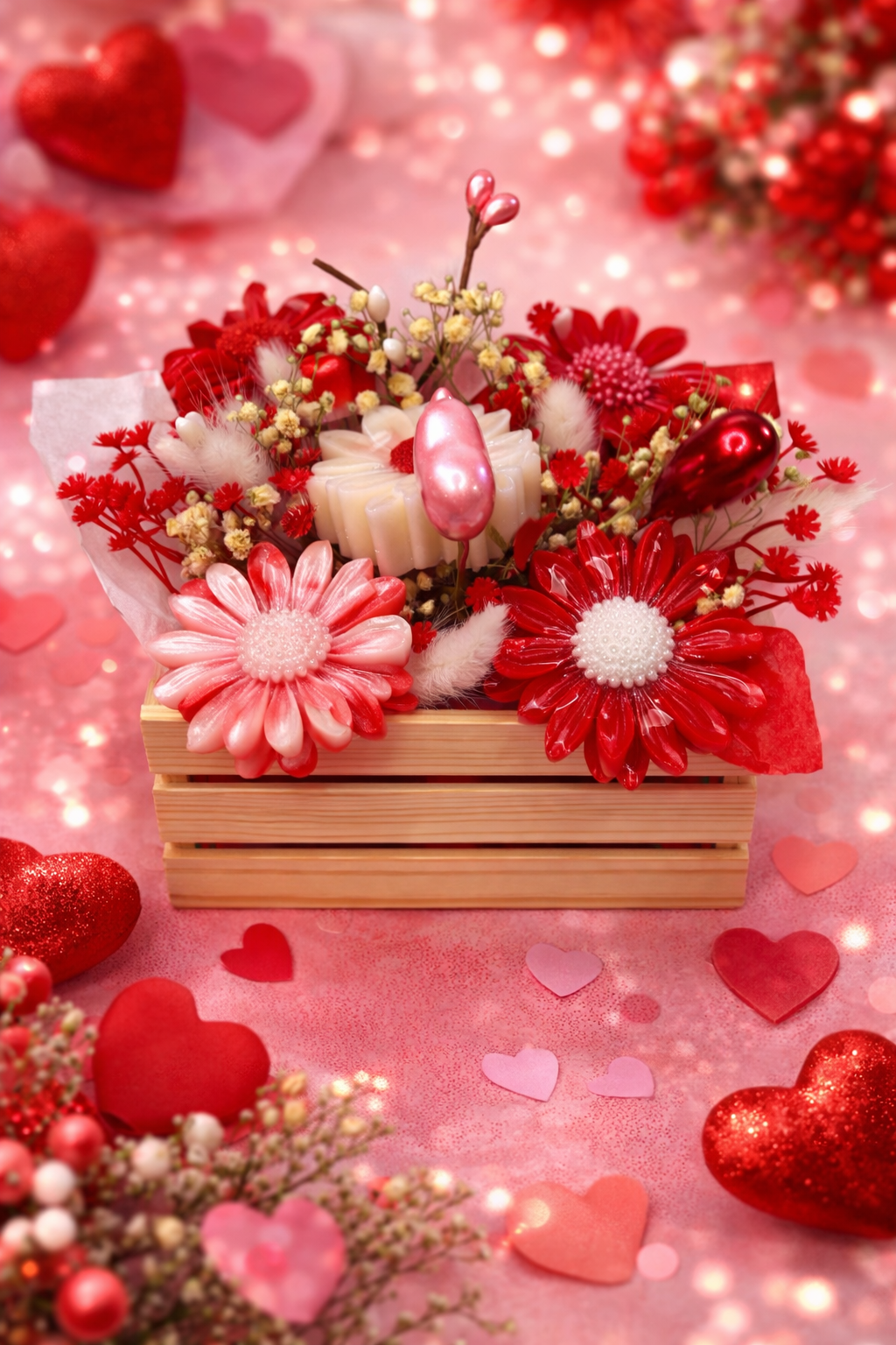 Bouquet Bisous de cerise et Coeur de fraise