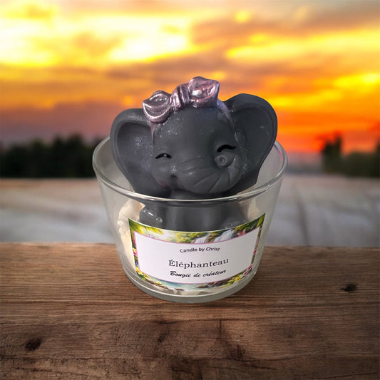 Bougie Éléphanteau Fille