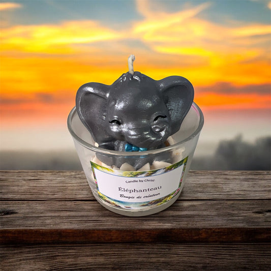 Bougie Éléphanteau Garçon